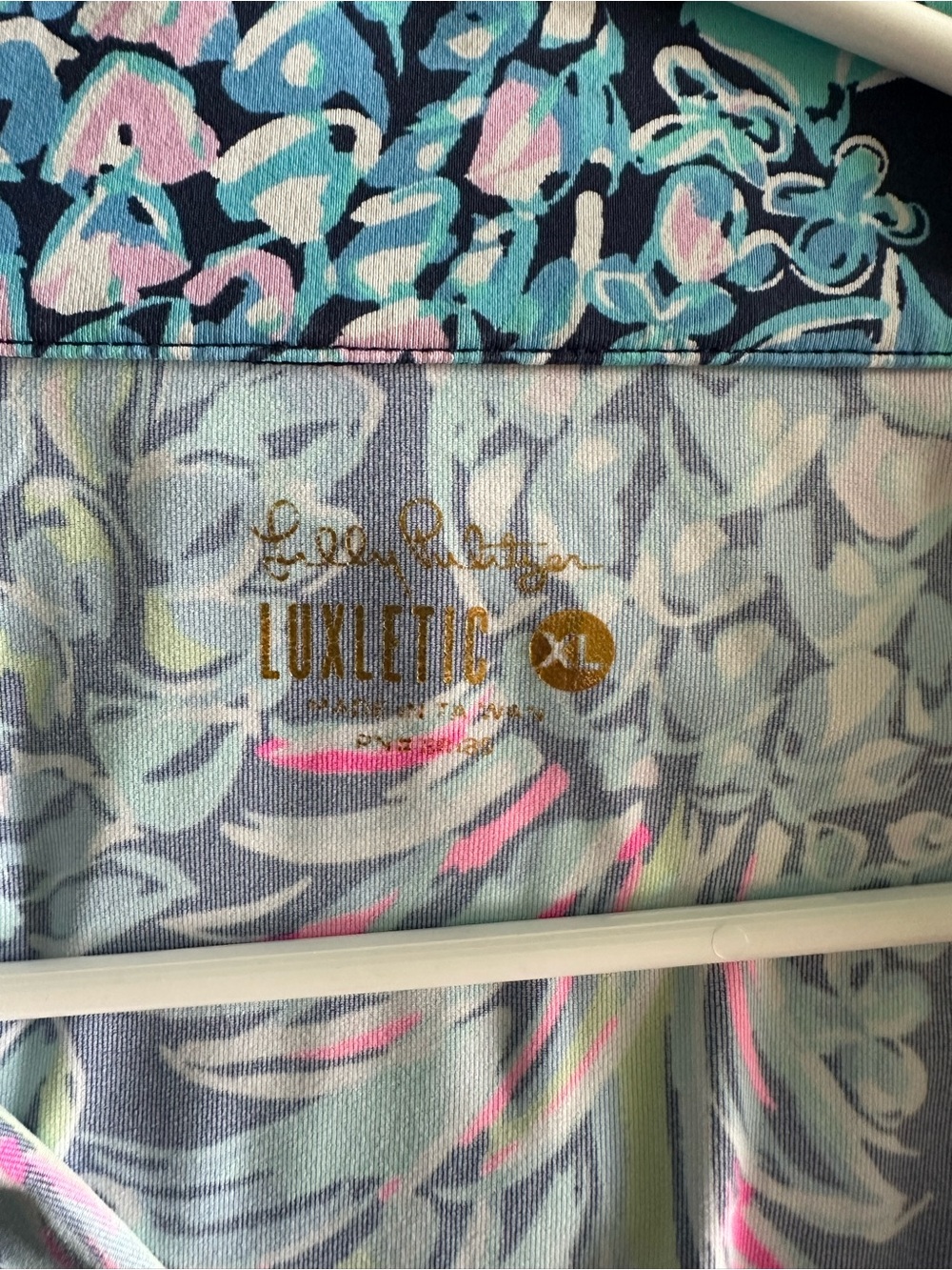 Lilly Pulitzer Blue Pink Multicolor Printed Top - Picture 6 of 7